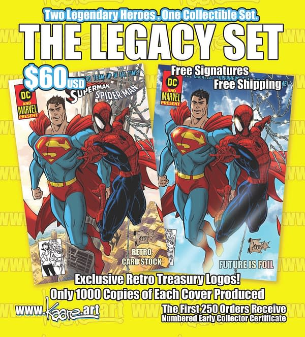 Kaare Andrews Covers Both Sides Of The Spider-Man/Superman Crossover