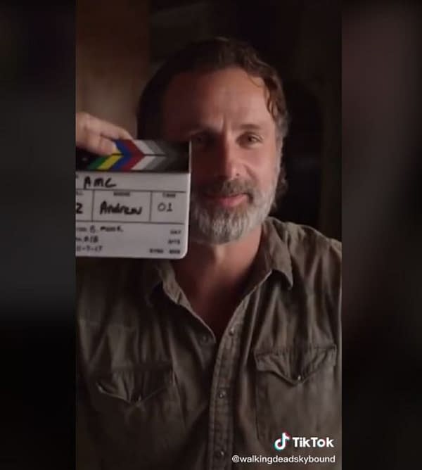 The Walking Dead is now on TikTok. Sorry, Andrew Lincoln (Image: screencap)