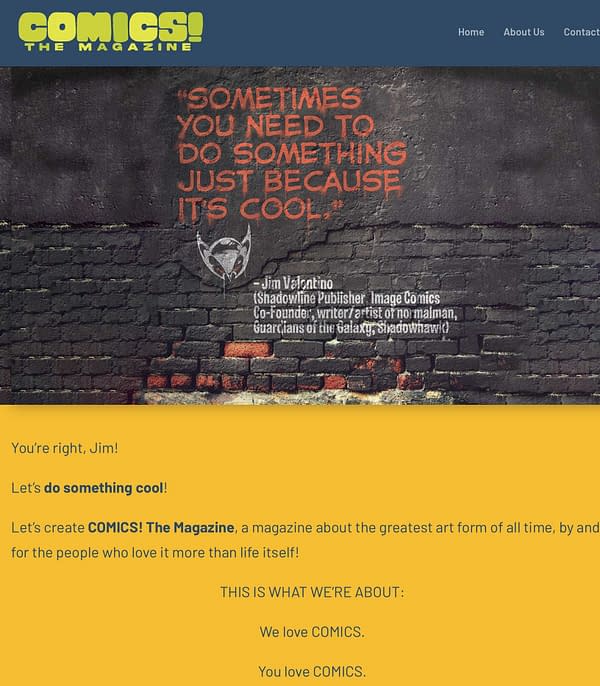 Jim Valentino Not Happy With Comics: The Magazine