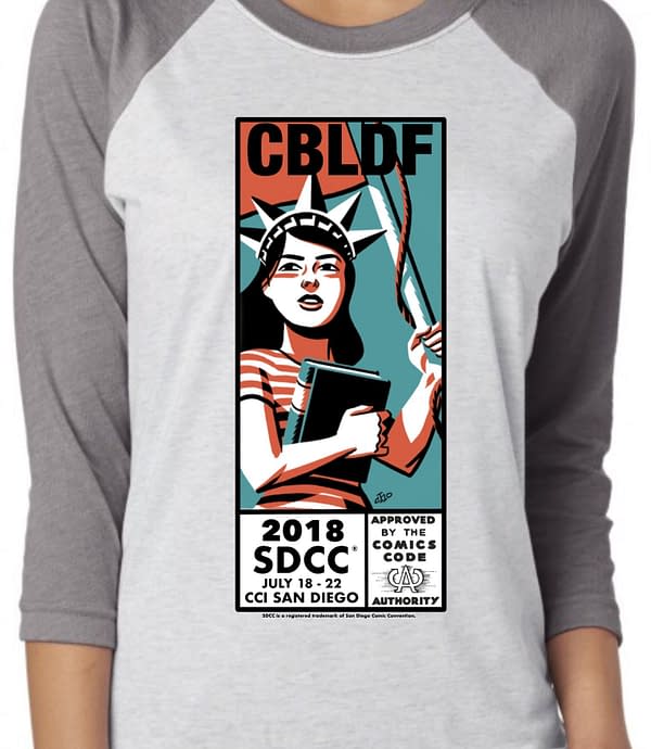 Michael Cho's Exclusive CBLDF Shirt for San Diego Comic-Con 2018