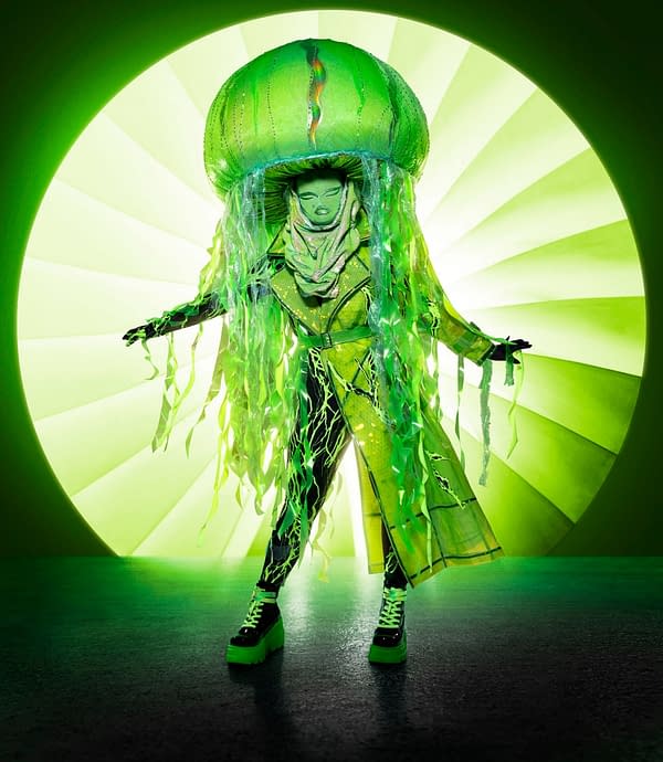 THE MASKED SINGER: Jellyfish. The Season Four premiere of THE MASKED SINGER airs Wednesday, Sept. 23 (9:00-10:00 PM ET/PT) on FOX. © 2020 FOX MEDIA LLC. CR: Michael Becker/FOX.