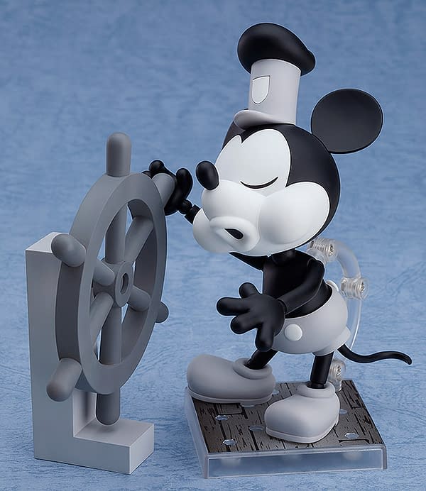 Mickey Mouse Steamboat Willie Nendoroid Figure B&W 2