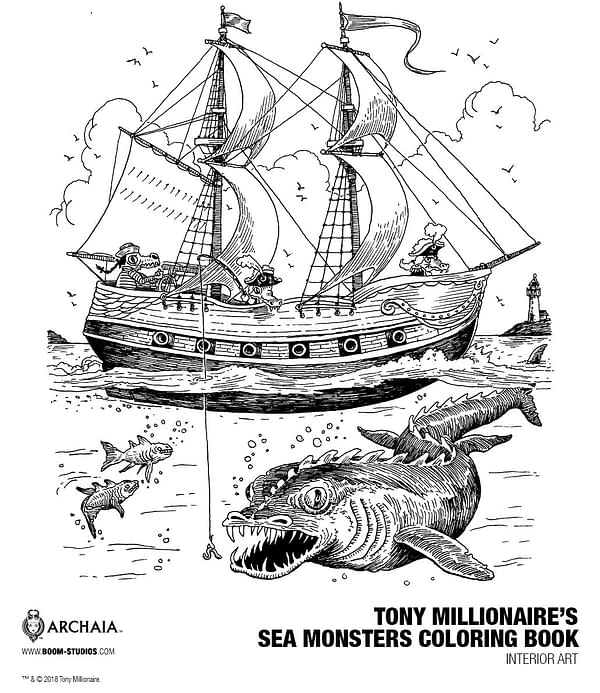 BOOM! Wants You to Color Tony Millionaire's Sea Monsters (And No, That's Not a Euphemism)