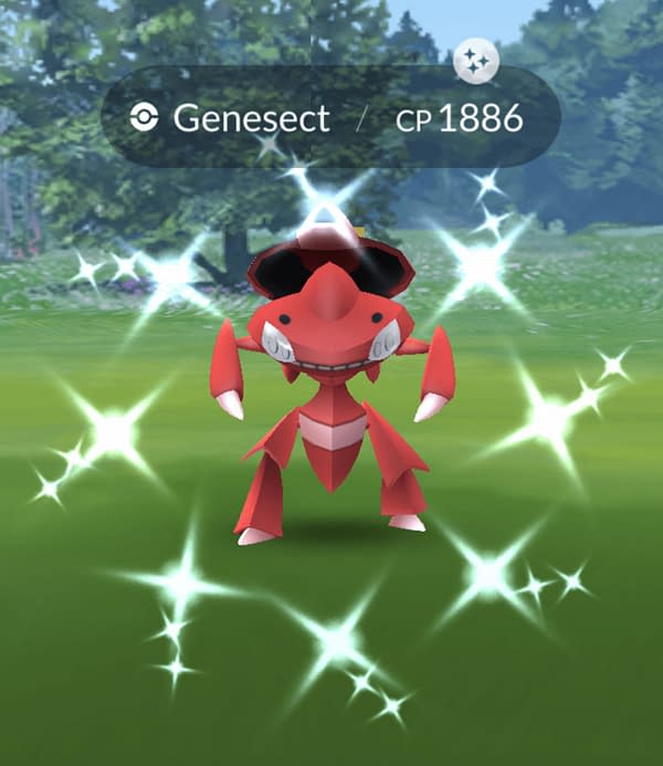 Genesect Raid Hour offers the last chance to get a Shiny Genesect for some time. Credit: Niantic