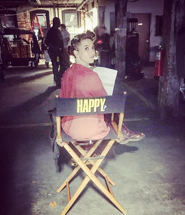 Talking to Amanda Palmer From the Set of Syfy's Happy Season Two