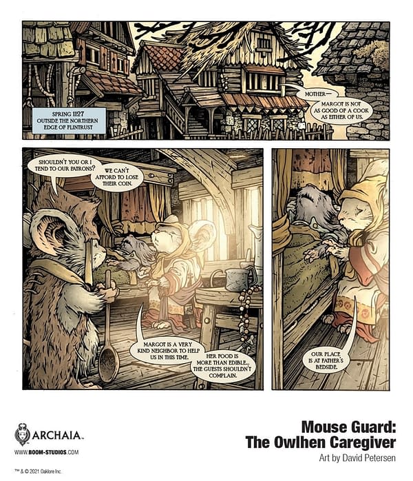 Dave Petersen Returns To Mouse Guard in July