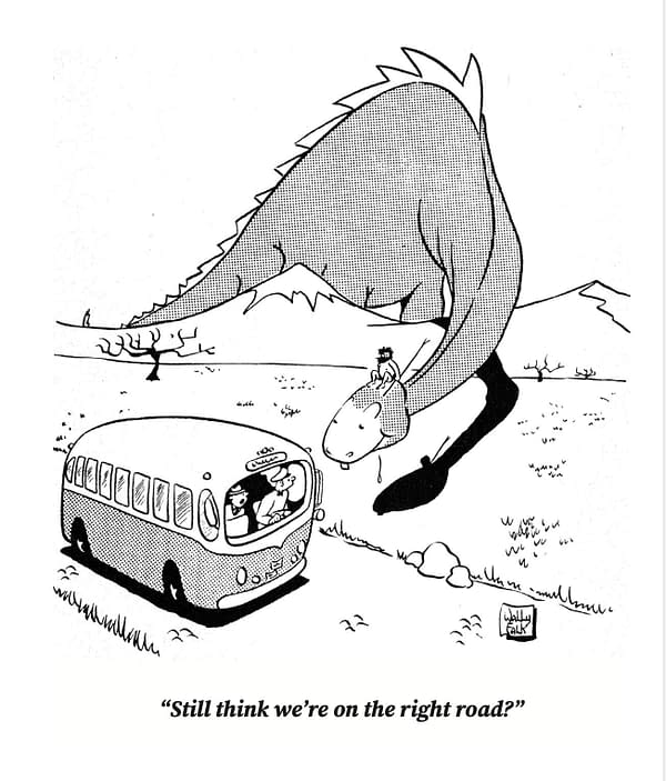 About Comics to Publish the Bus and Car Travel Cartoons of Wally Falk