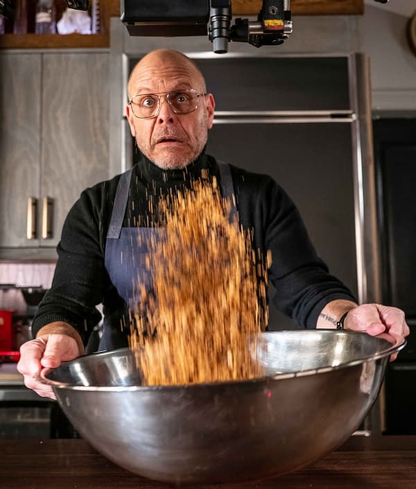 Alton Brown looks at grains and oats on Good Eats: Reloaded, courtesy of Cooking Channel.