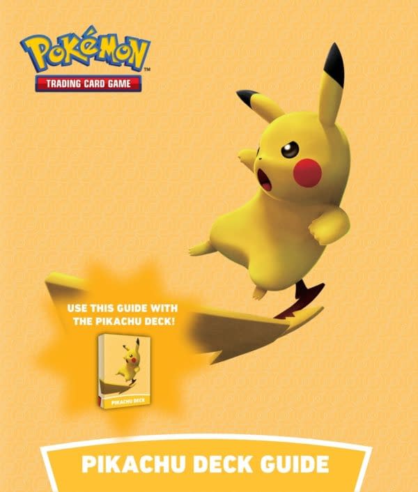 The cover of the Pikachu deck's guide for Battle Academy.