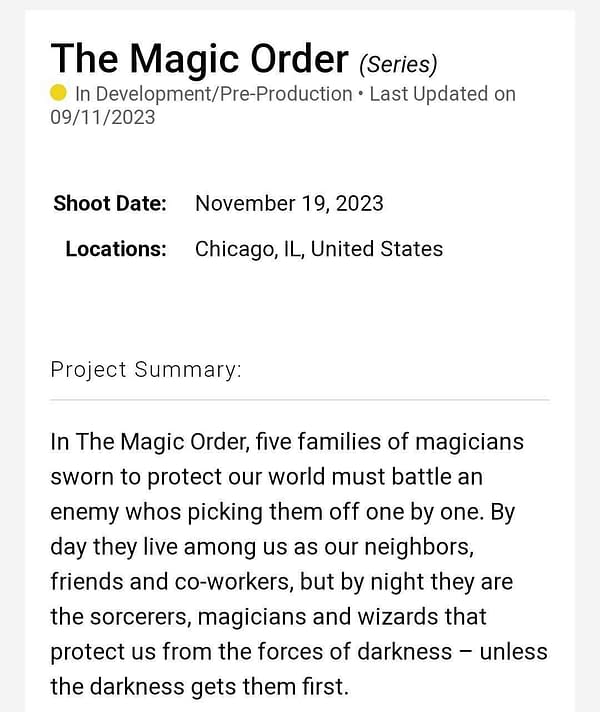 the magic order
