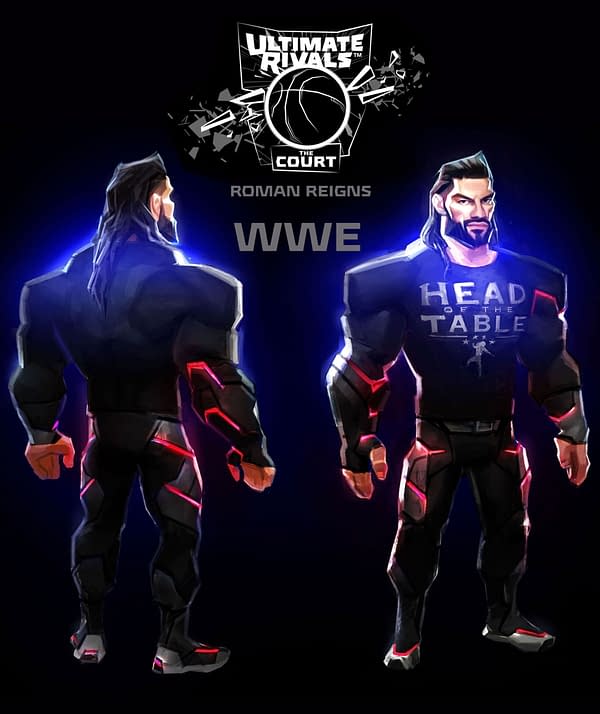 A look at the character design for Roman Reigns, courtesy of Bit Fry.