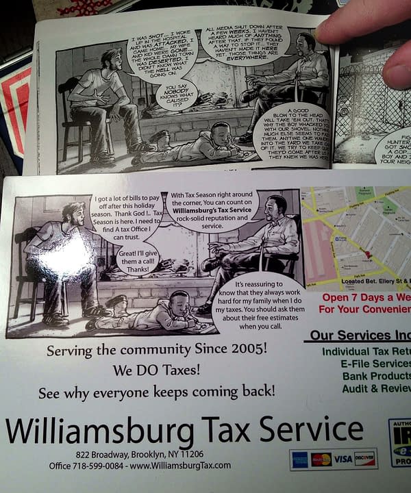 Swipe File: Walking Dead Vs Willamsburg Tax Services