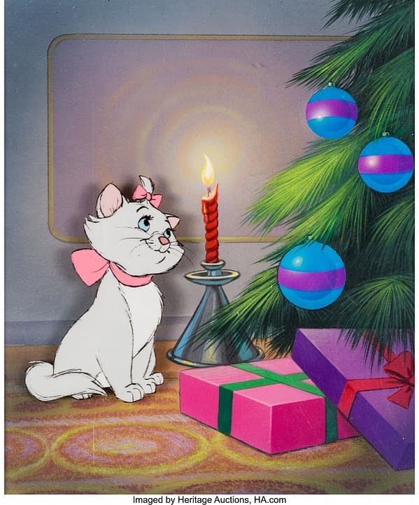 Disney's The Aristocats Marie Production Cel. Credit: Heritage Auctions