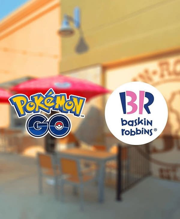 New sponsored content in Pokémon GO now. Credit: Baskin-Robbins