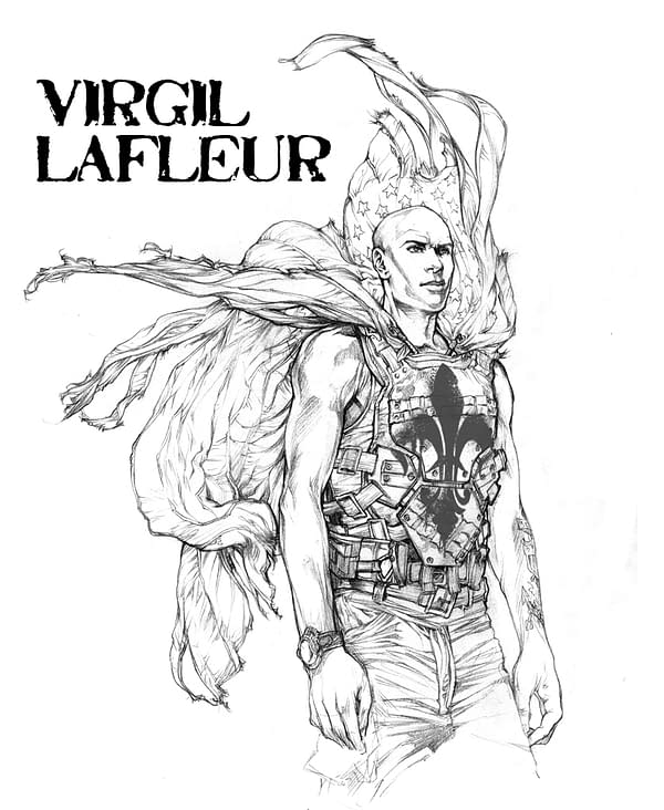 Virgil w name and Fleur SAfont