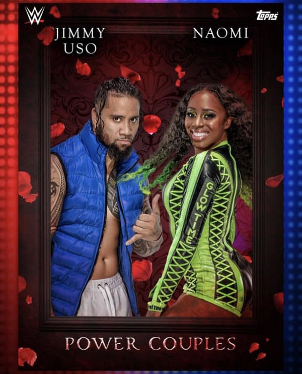 WWE Trading Card Set Ships Jey Uso with Naomi&#8230; His Brother Jimmy's Wife!