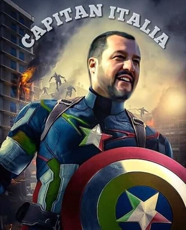 Right-Wing Political Party in Italy Takes on Captain America Imagery