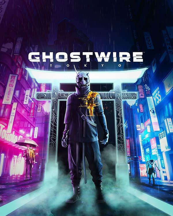 Promo art for Ghostwire: Tokyo, courtesy of Bethesda Softworks.