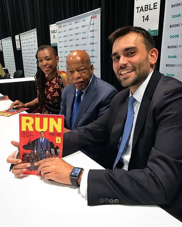 Afua Richardson's Name in Lights at Book Expo with 'Run', Sequel to John Lewis's 'March'