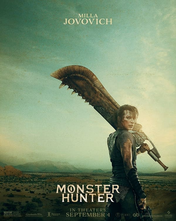 Filme de Monster Hunter apresenta posters com Milla Jovovich e Tony Jaa –  PróximoNível