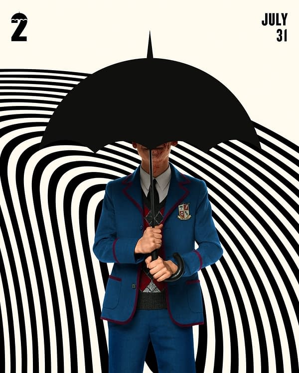 When are they? The Umbrella Academy, courtesy of Netflix.