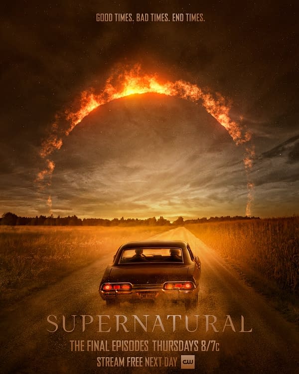 Supernatural released a new poster for the final episodes (Image: the CW)