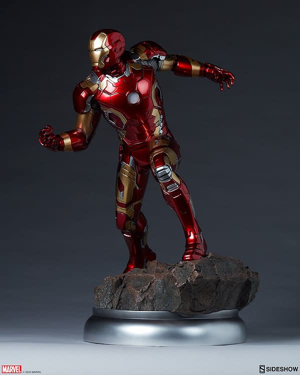 Iron Man Mark XLIII Armor Statue Arrives at Sideshow