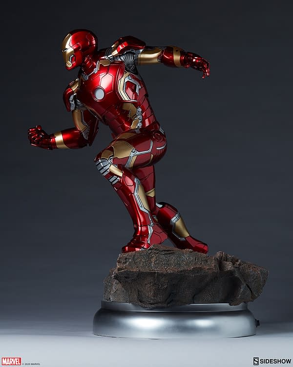 Iron Man Mark XLIII Armor Statue Arrives at Sideshow