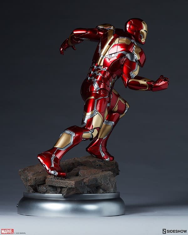 Iron Man Mark XLIII Armor Statue Arrives at Sideshow
