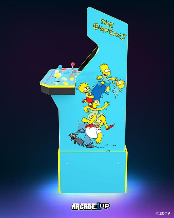 Promo image for The Simpsons arcade cabinet, courtesy of Arcade1Up.