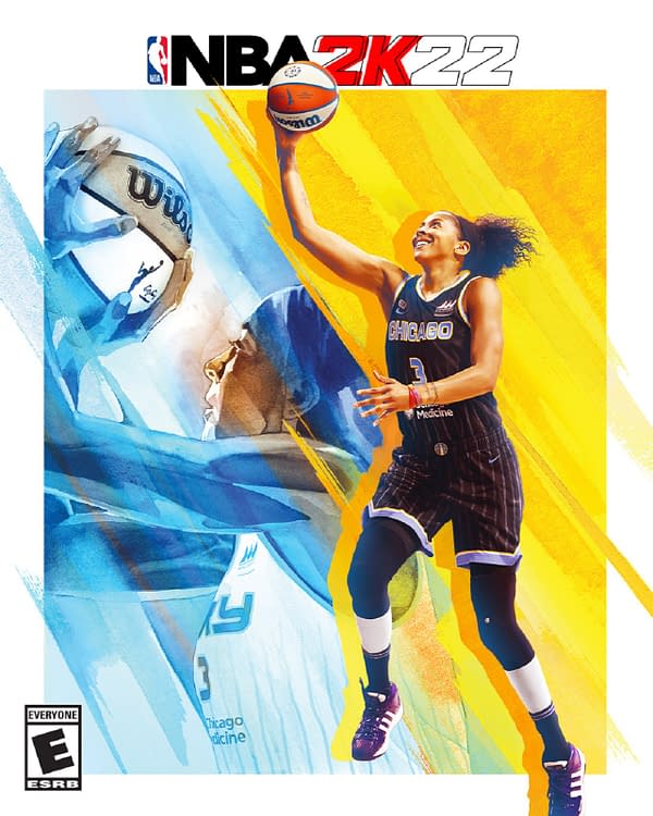 The WNBA 25th Anniversary cover with Candace Parker, courtesy of 2K Games.