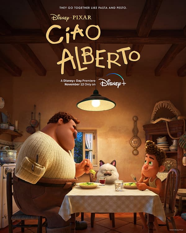 Luca Short Ciao Alberto Coming On Disney+ Day November 12th