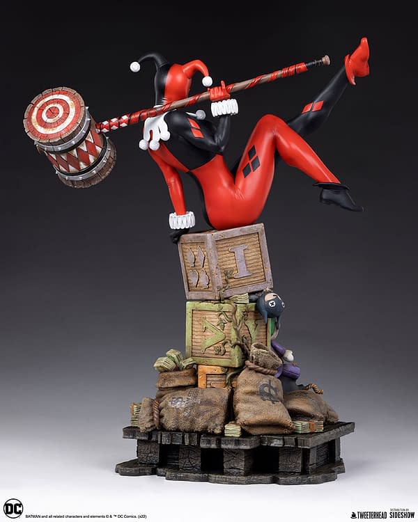 Harley Quinn Breaks Out of Arkham with New Tweeterhead Statue 