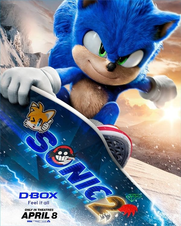 Sonic the Hedgehog 2: Knuckles & Sonic Snowboarding Clip, And a Poster