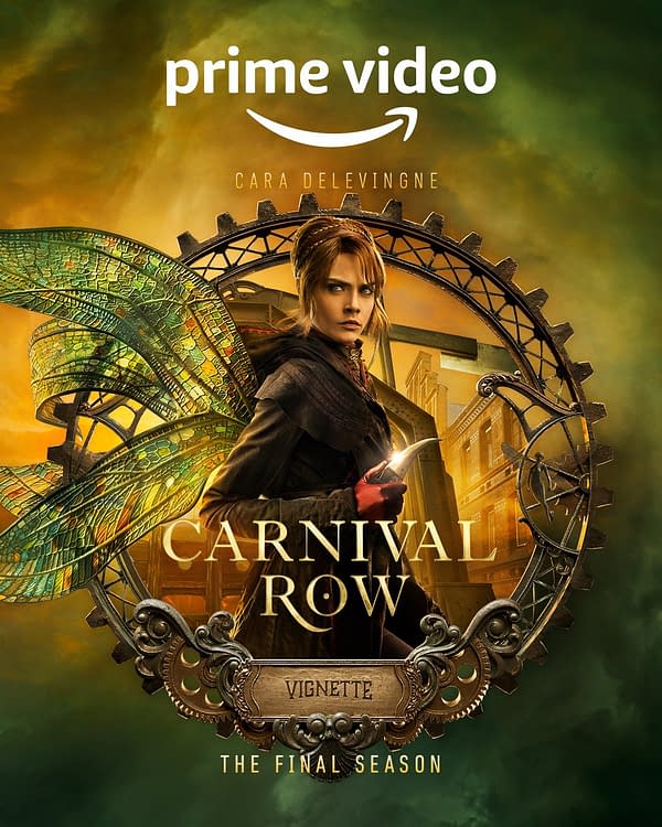 Carnival Row Season 2 Posters for Philo, Vignette, Imogen &#038; Agreus