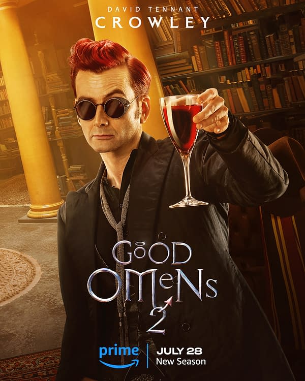 Good Omens 2 Key Art Posters Aziraphale And Crowley Offer Us A Toast 0214
