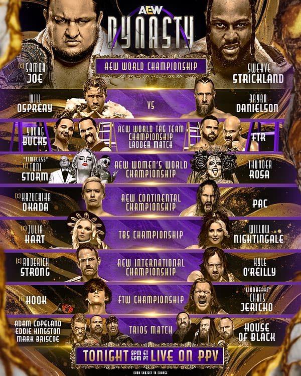 AEW Dynasty card