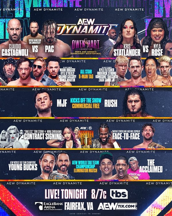 Disrespectful match card for AEW Dynamite