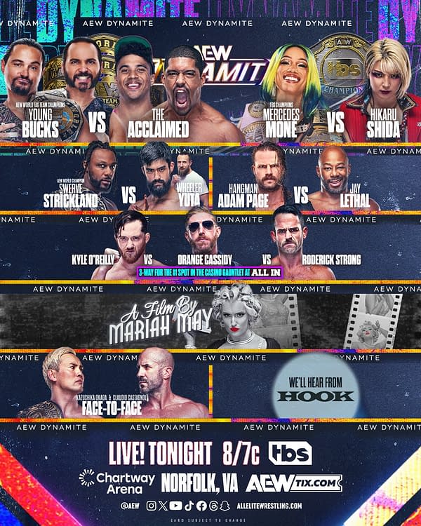 AEW Dynamite promo graphic