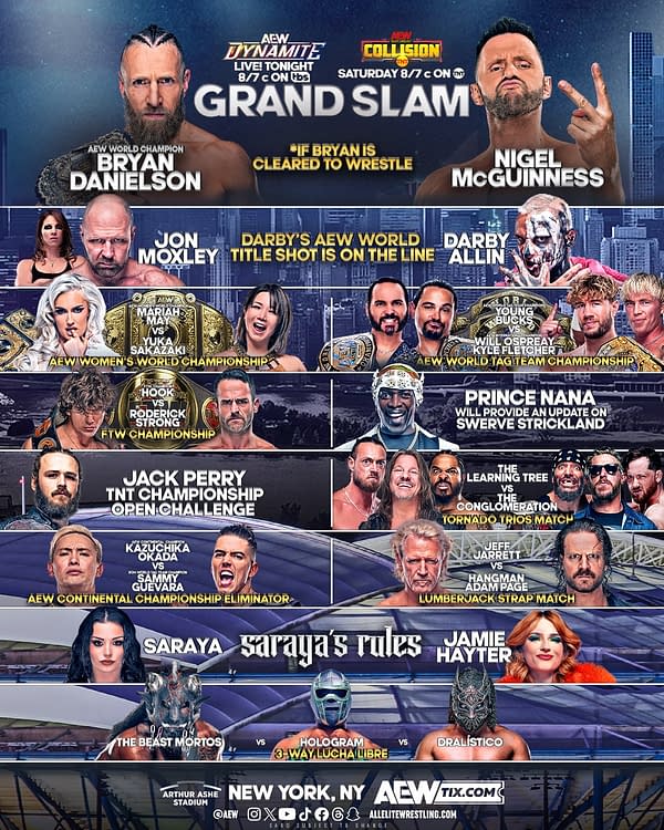 AEW Dynamite Grand Slam Preview Will Tony Khan Strike Out?