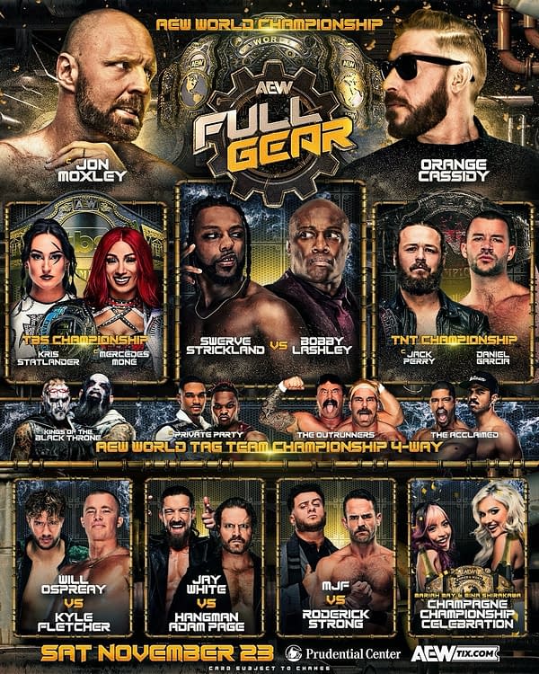 AEW Full Gear 2024 card graphic