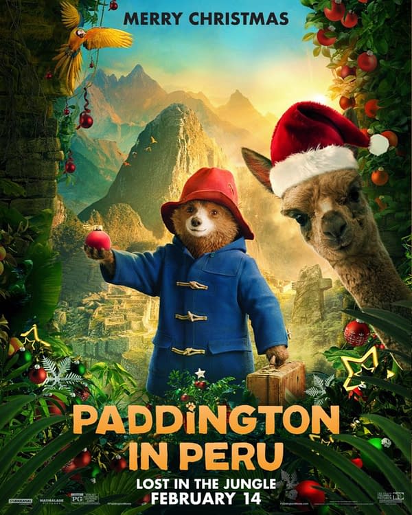 A New Holiday Themed Paddington in Peru Poster Has Been Released