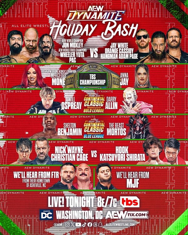 AEW Dynamite Holiday Bash graphic