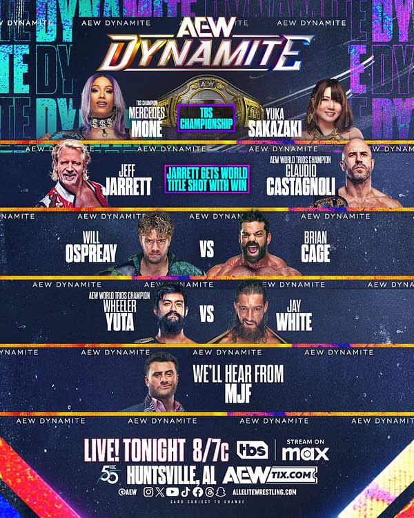 AEW Dynamite disrespectful match lineup