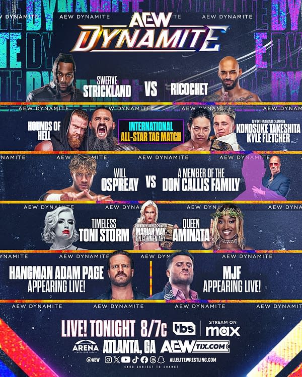 AEW Dynamite preview graphic