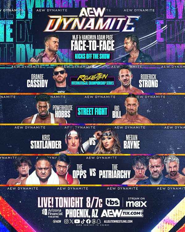 AEW Dynamite match lineup