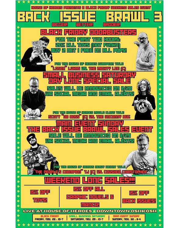 Black Friday Comic Book Stores