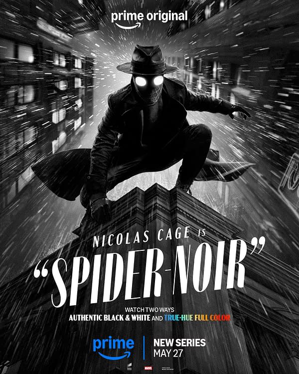 Spider-Noir Releases New Black & White, "True-Hue Full Color" Posters