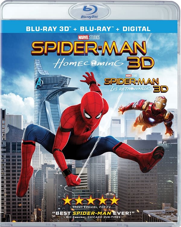 spider-man homecoming 3d home release