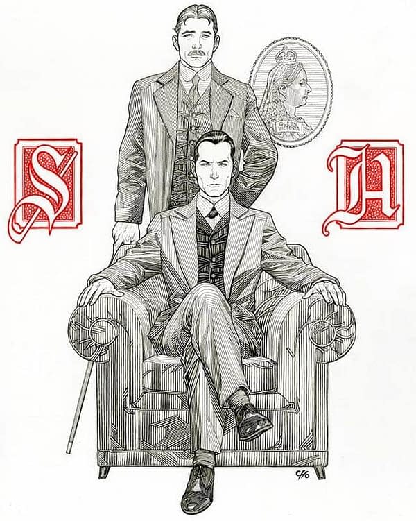 Frank Cho Draws Sherlock Holmes for the Baker Street Irregulars